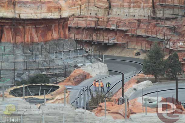 11.14.11 - Some Imagineers and Construction workers walking the site.