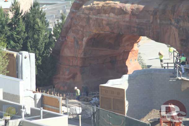 02.10.12 - Looks like the curbs are going in on the walkway from the Wharf to Cars Land.