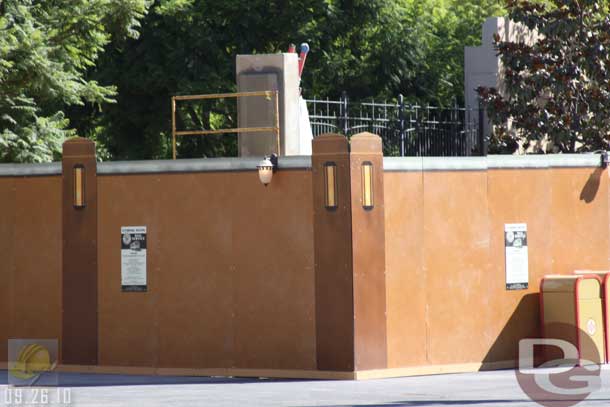 9.26.10 - The fence is going back up between the Hyperion and Tower.