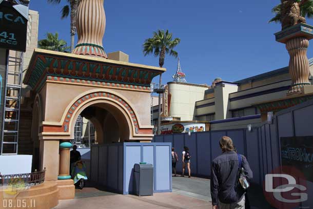 08.05.11 - The walls have been extended again so they can finish the brick work near Disney Junior