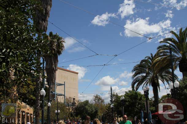 04.14.12 - Starting off near Tower of Terror, looks like the overhead cables are done.  No major changes here since last week.