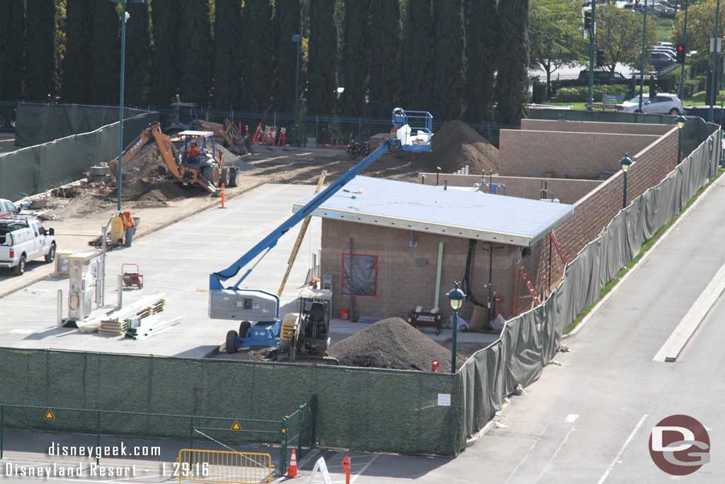 1.29.16 - The new support facilitiy in the  Pinocchio lot for the trams.