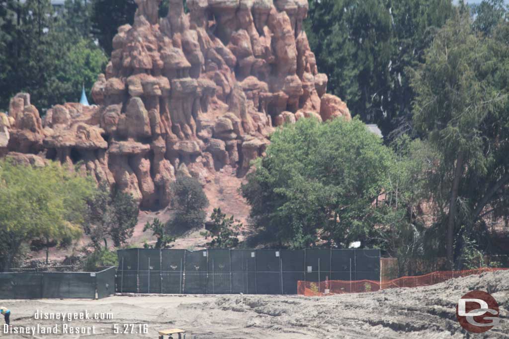 5.27.16 - Here you can see the fencing at the end of the Big Thunder Trail.