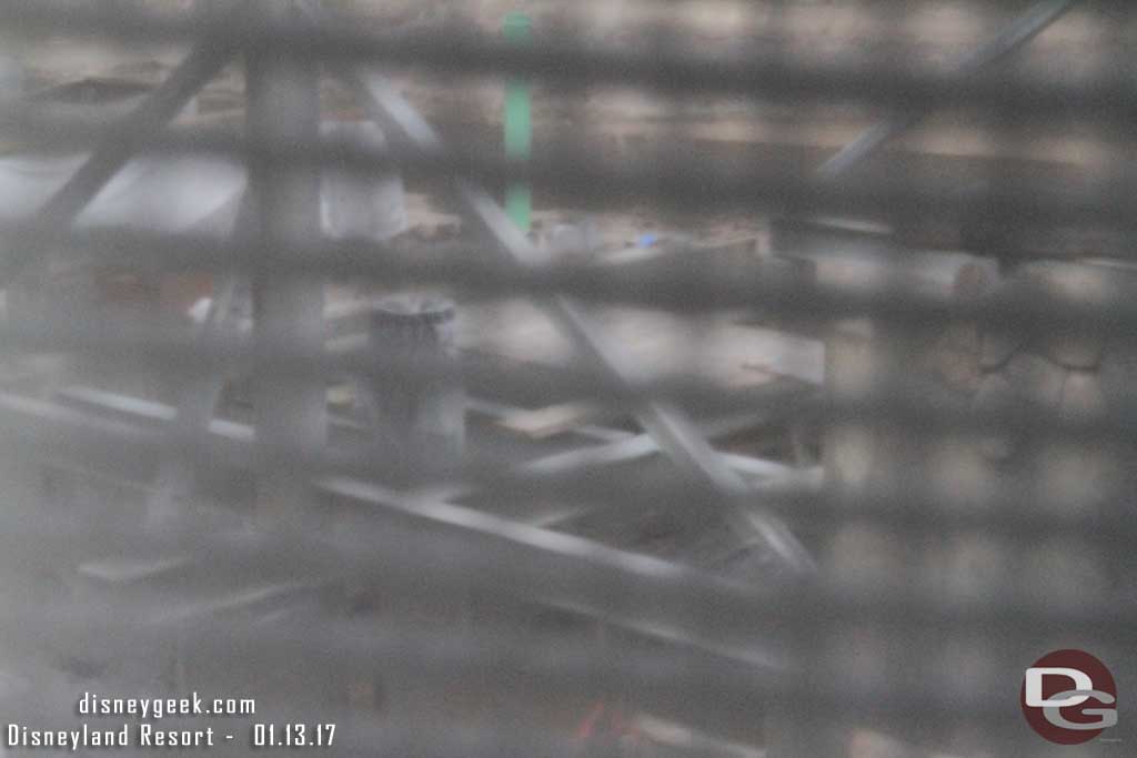 1.13.17 - Looking through the mesh you can see what looks like a bridge being built.