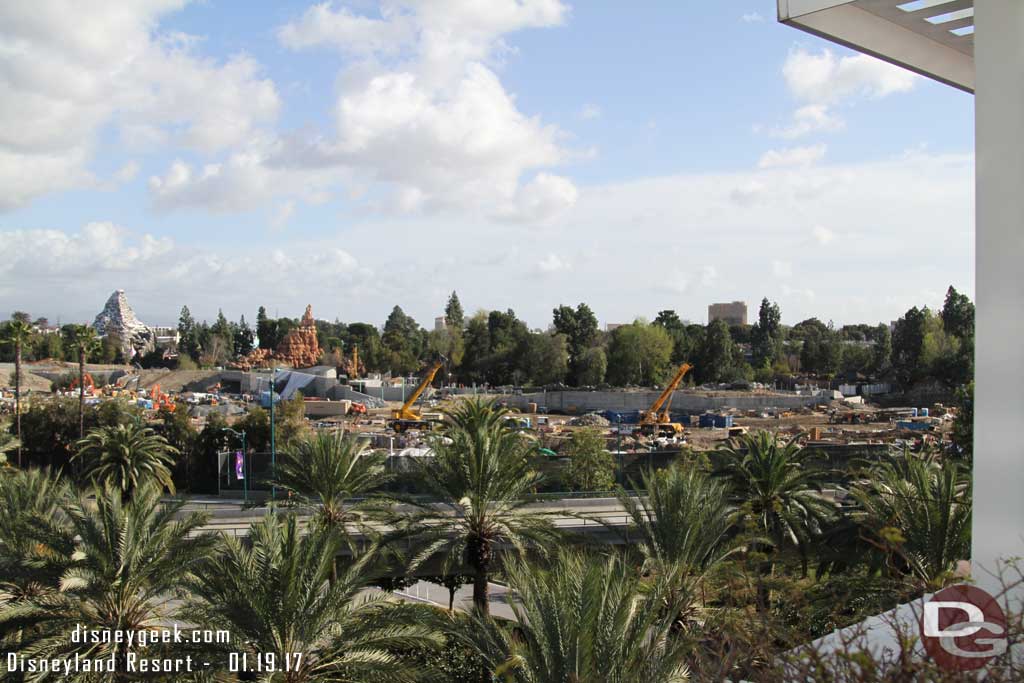 1.19.17 - An overview of the site from the Mickey and Friends parking structrue