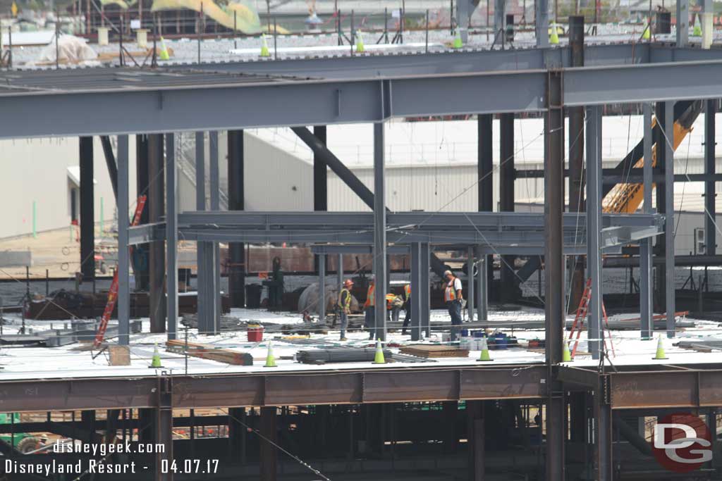 4.07.17 - A crew working on a sub structure on the second floor.