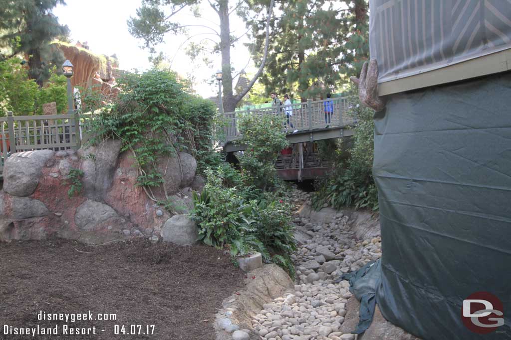 4.07.17 - The walls are down from the Hungry Bear Ramp and the temporary walkway is removed.