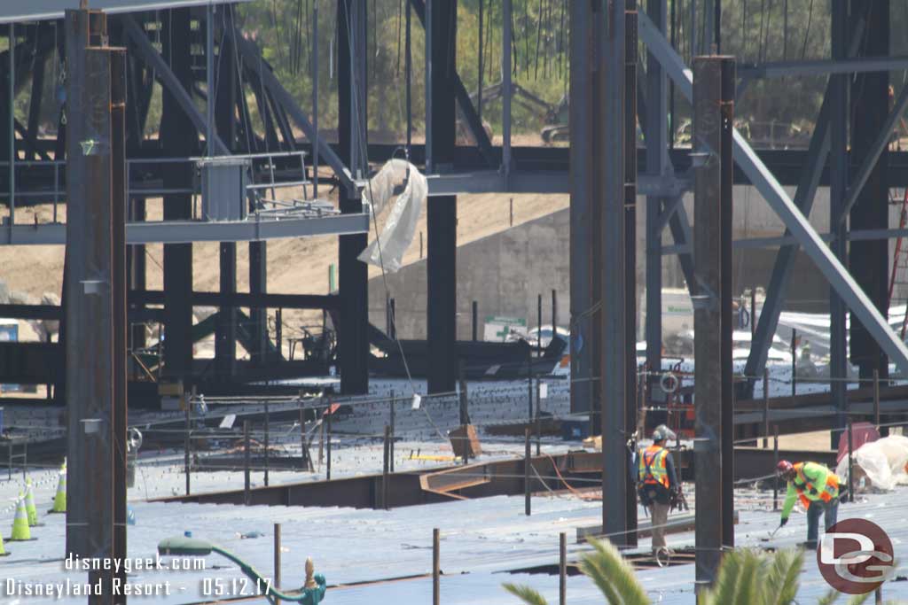 5.12.17 - Looks like they are preparing to pour concrete floors inside the large show building.