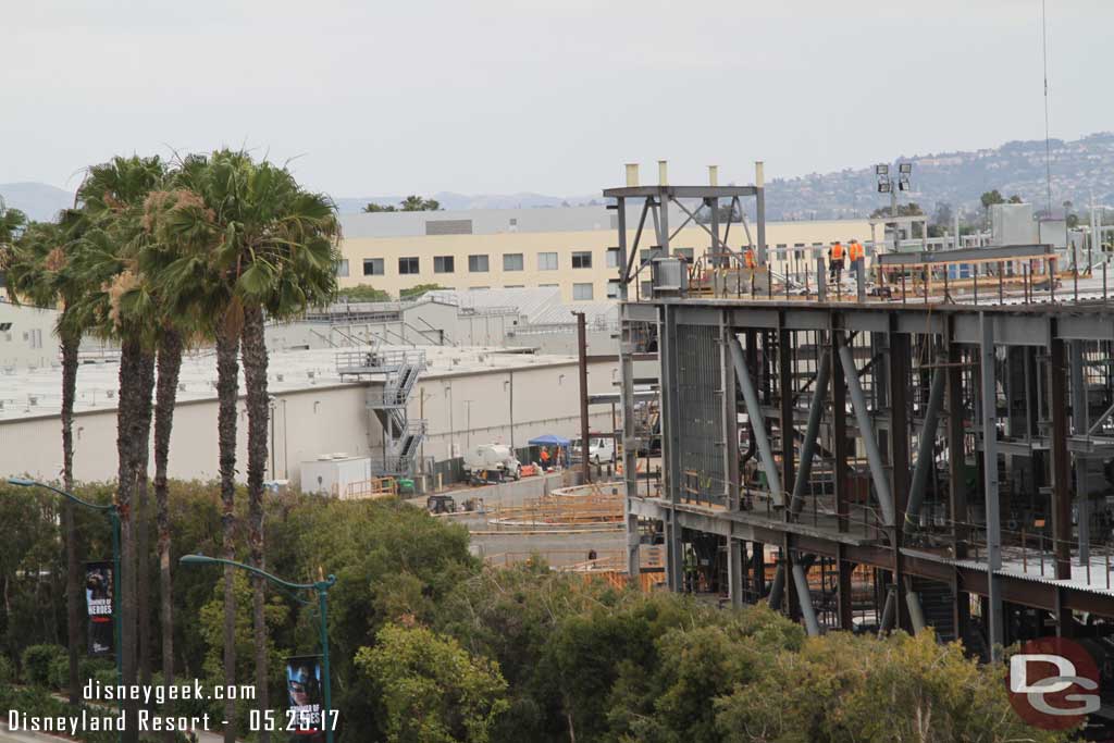 5.25.17 - Looking closer to the left you can see the Millennium Falcon attraction building 