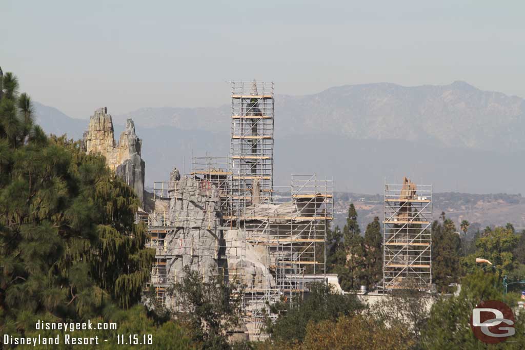 11.15.18 - The spire on the far right is receiving concrete coating.