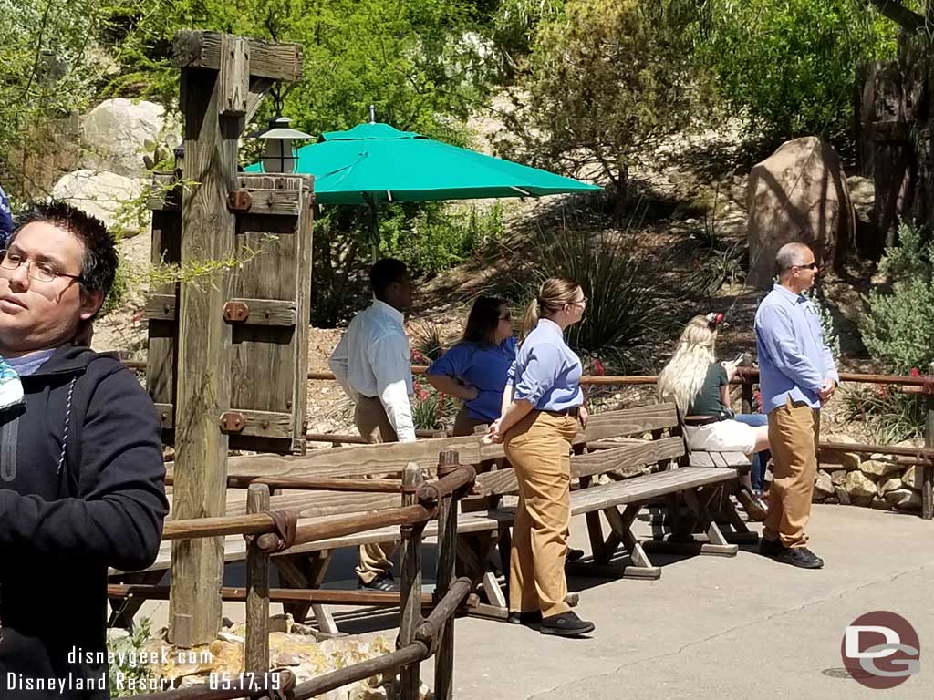 05.17.19 - But two rows of benches and a handful of cast member to keep you on the main trail, a long way from the entrances.