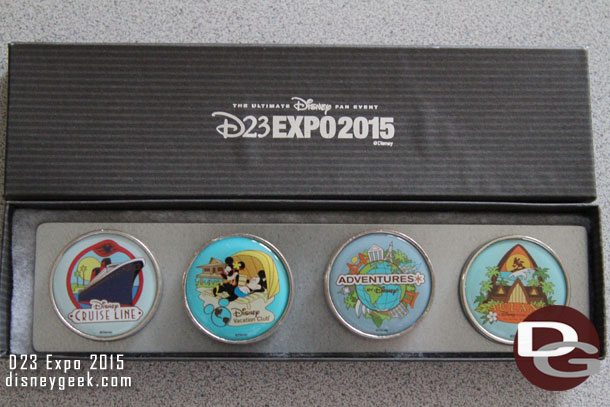 As with past Expo they gave out a give to the first several hundred guests at this presentation.  This year a set of magnets.