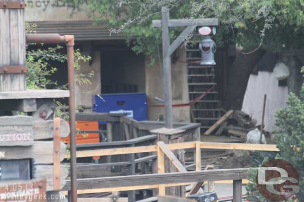 A closer look toward the switch/backstage area of Big Thunder.