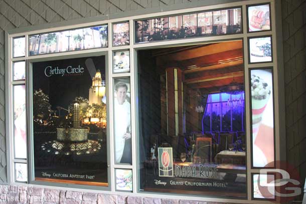 The window ads at the Grand Californian on the way to Downtown Disney are looking more elaborate now a days.