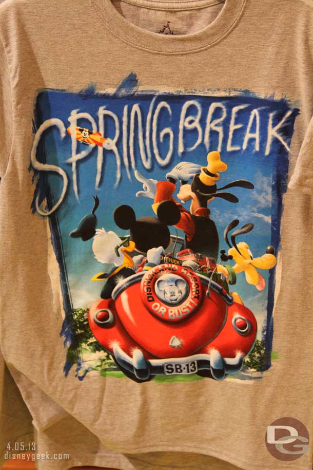 Spring Break merchandise.