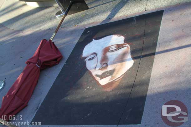 Downtown Disney is hosting a chalk art festival this weekend.  I had intended to visit later and got sidetracked. So not many pictures.. but here is a sample.