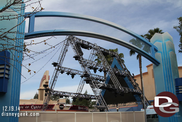 Some blue signage around the stage, but not many other visible changes.