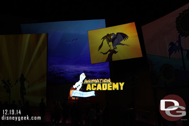 Olaf has been added to the Animation Academy sign.