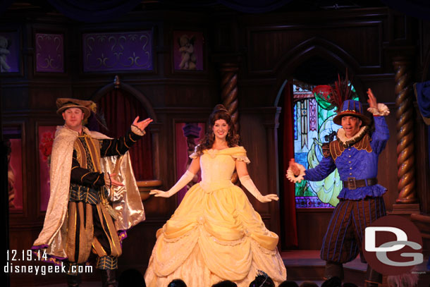 Only a few more days to catch the Beauty and the Beast and Tangled shows in the Fantasy Faire Theatre