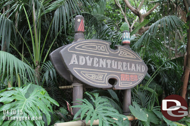 Or you can turn right into Adventureland.