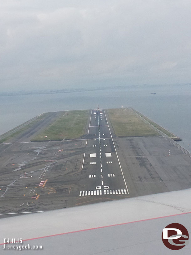Passed over this small runway near touchdown.