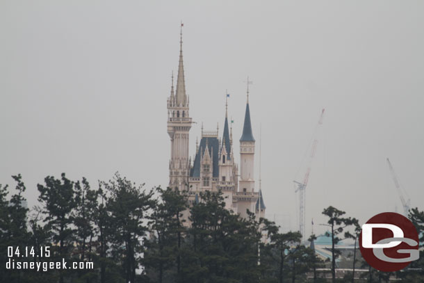 Cinderella Castle this morning.. will be there in a couple hours.  Today is our Disneyland Day.