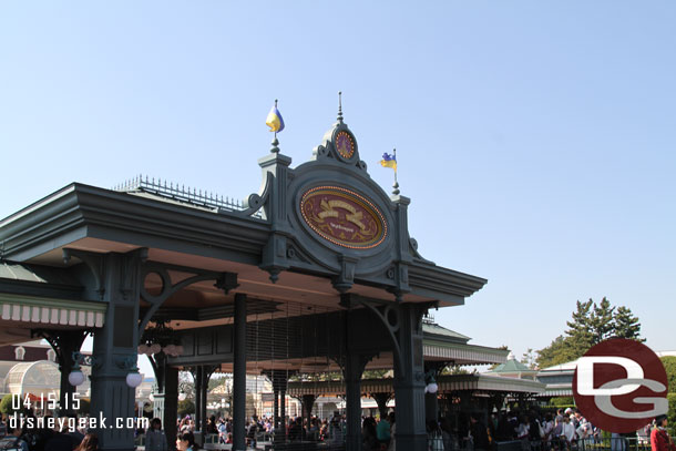 Arriving at Tokyo Disneyland to start our day in the parks.