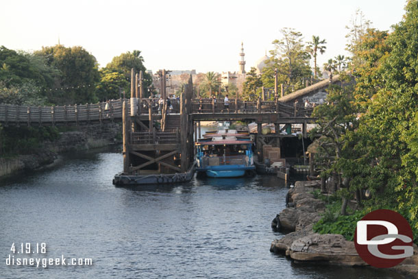 I spent my final evening in the Tokyo Disney Resort parks roaming around Tokyo DisneySea.  I started off in the Lost River Delta.