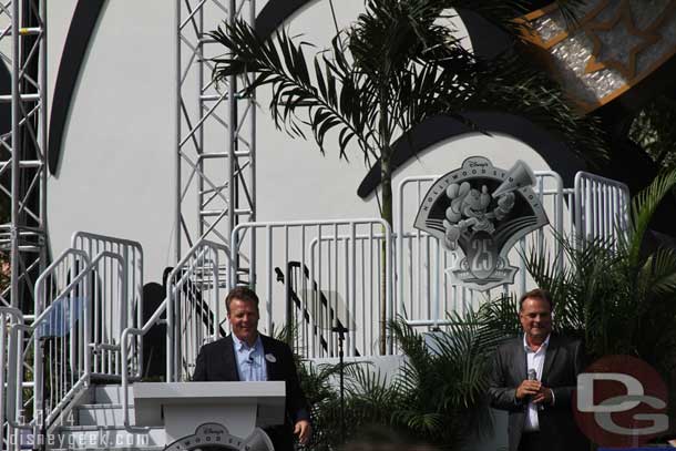 Hollywood Studios Vice President Dan Cockerell took the stage.