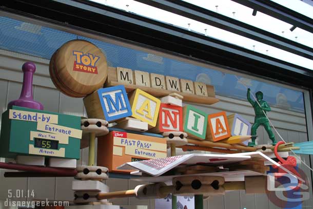 Next up a ride on Toy Story Midway Mania.