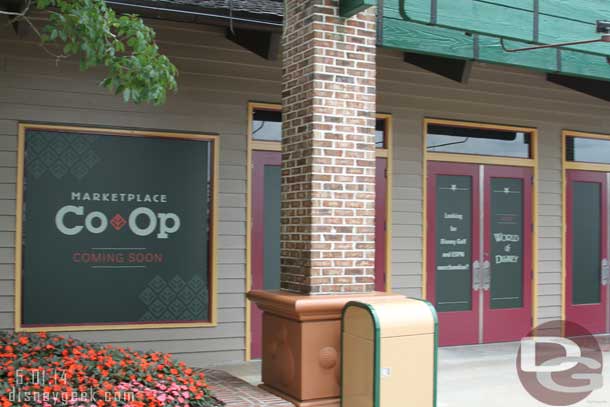 Team Mickey has closed down and the Marketplace Co-Op is coming soon.