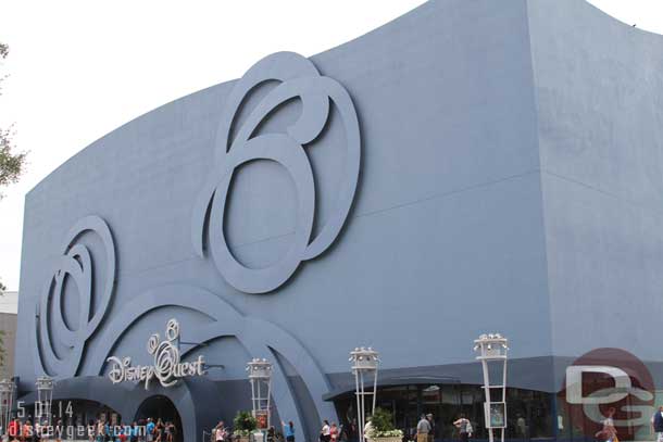 Disney Quest is now just a giant blue box.
