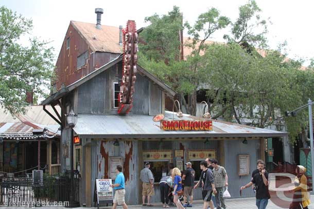 A new, since my last visit, House of Blues dining option.  The Smokehouse.