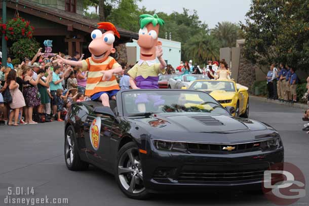 Phineas and Ferb -  Stars of the Studios Motorcade