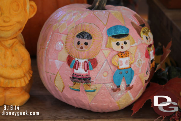 A Small World / Mary Blair inspired pumpkin