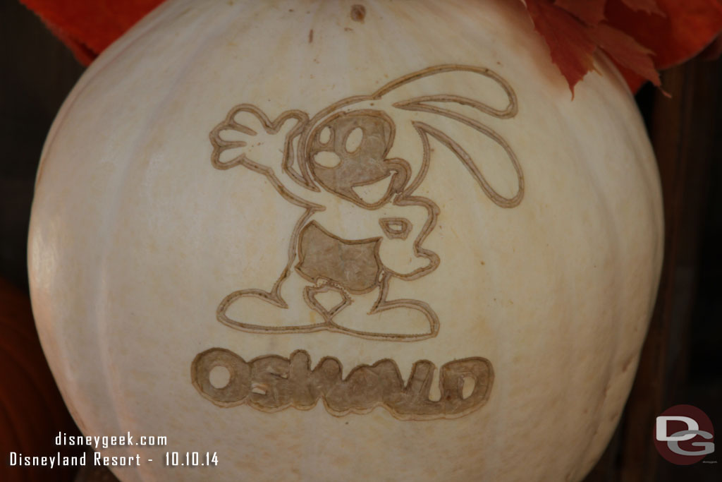 Moving into October now.  Oswald