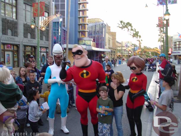 The Incredibles on the DCA Backlot