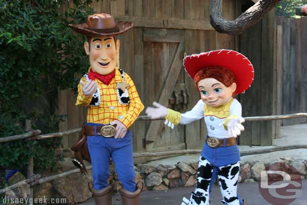 Woody and Jessie at the Big Thunder Ranch (August 2007)