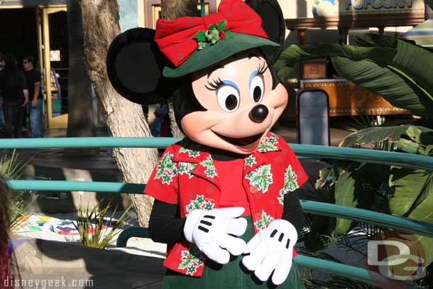 Minnie dressed up for the Holidays (December 2007)