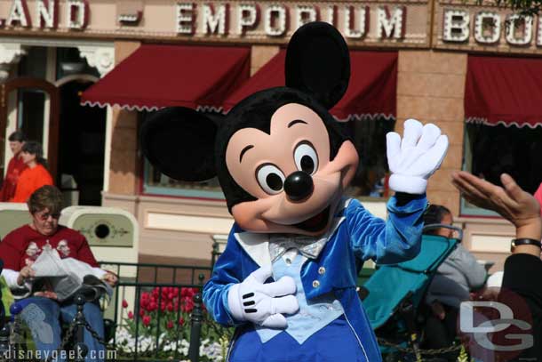 Mickey with his Dreams outfit on (January 2008)