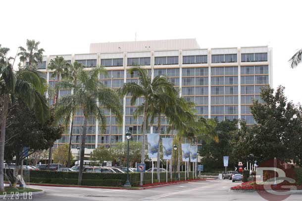 Approaching the main building (the Magic Tower)