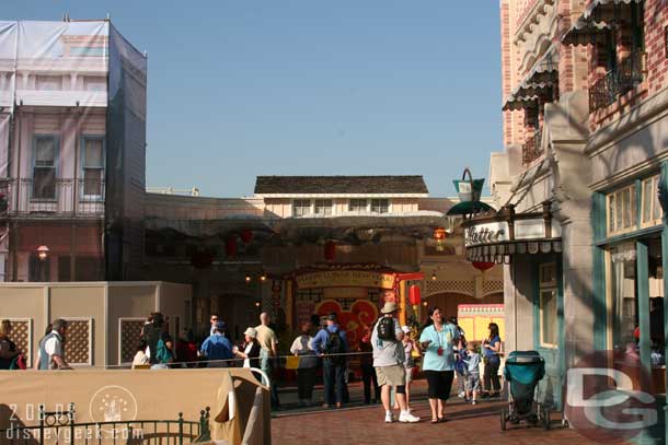 In 2008 to celebrate the Year of the Mouse Disneyland had a Lunar New Year photo location on Main Street.