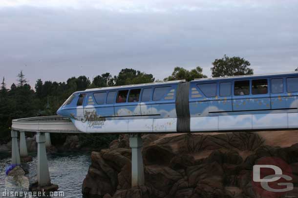 Later in 2007/2008 both monorails Red and Purple were wrapped for the Year of a Million Dreams