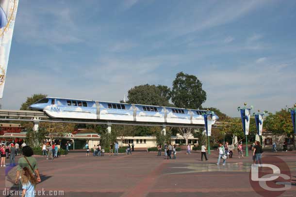 Near the entrance of Disneyland
