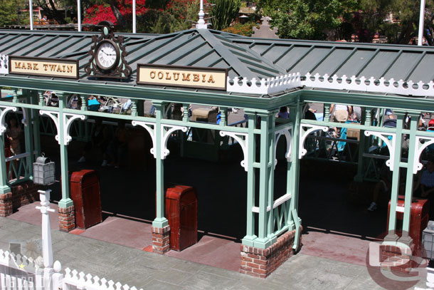 The Frontierland dock area