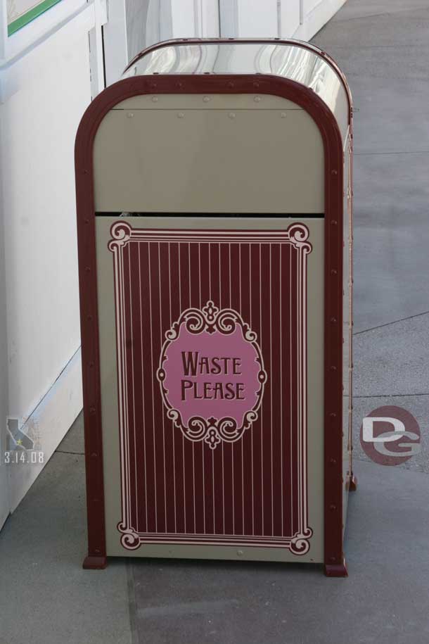 New Paradise Pier cans appeared in March 2008 near Toy Story Mania