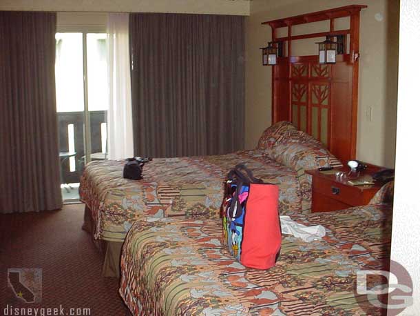 Here are a couple pictures from inside a room we stayed in (July 2003)