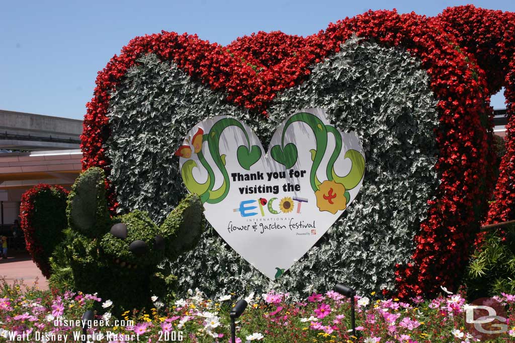 Epcot Flower & Garden - Entrance Topiaries