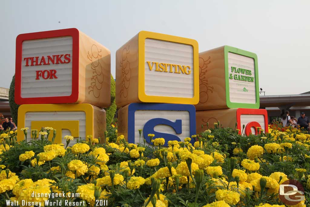 Epcot Flower & Garden - Entrance Topiaries