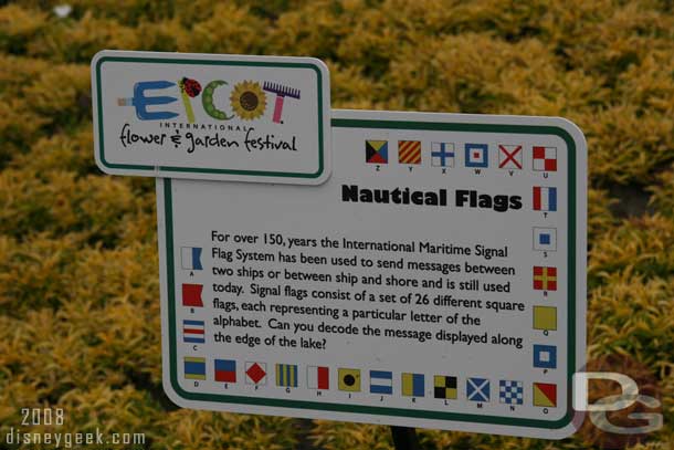 In 2008 the beds featured Nautical Flag designs.